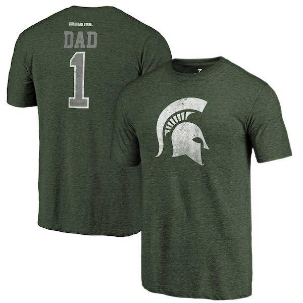 Michigan State Spartans Fanatics Branded Green Greatest Dad Tri Blend T-Shirt,We sell and wholesale Michigan State Spartans Fanatics Branded Green Greatest Dad Tri Blend T-Shirt on line form chian!